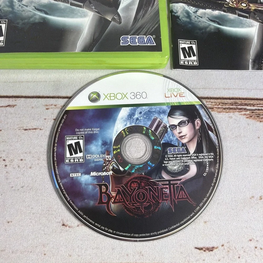 Bayonetta Xbox 360 Complete In Box CIB Tested Action Video Game Used